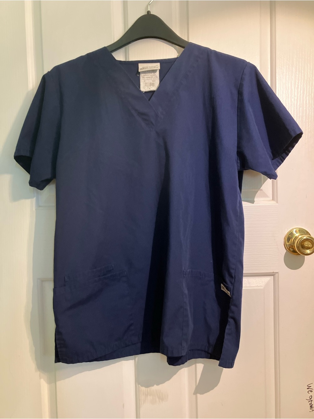 Uniform Advantage Navy V-Neck Short Sleeve Medical Scrub Top